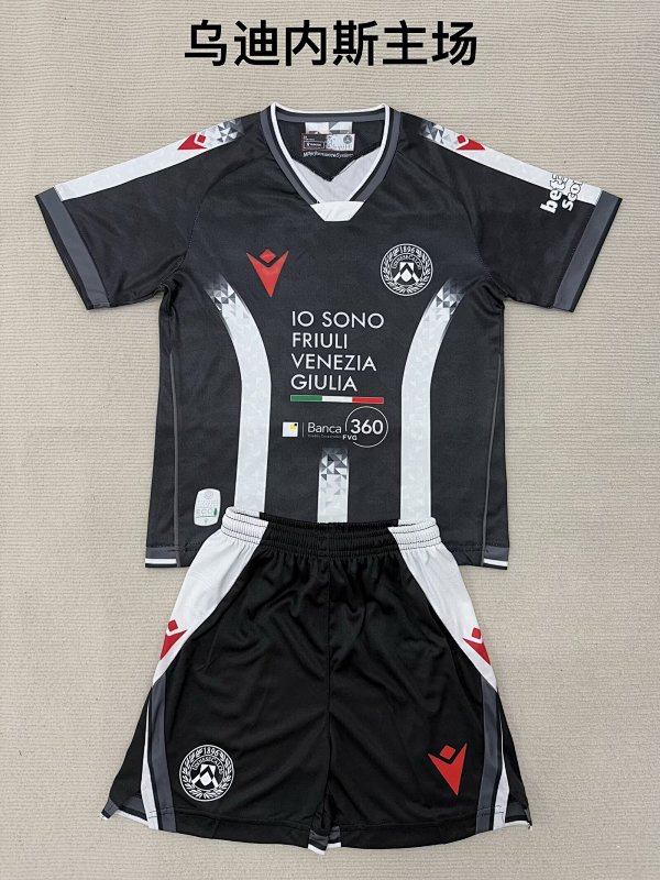 Niño_Adults And Youth Udinese Home Soccer Uniform 25